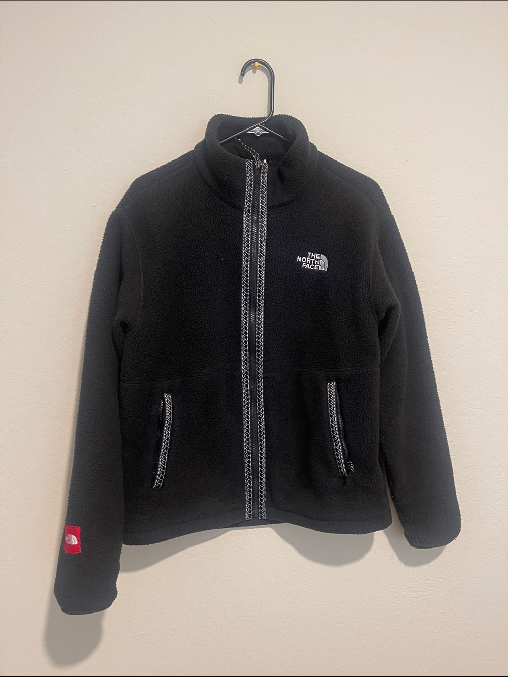 The North Face tnf fleeski Zip-Up Jacket with Contrast Trim